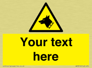 Custom Warning: Guard dog